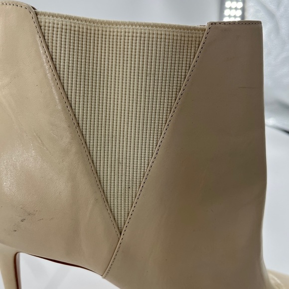 Schutz Sanara Leather Bootie in Eggshell - Size 10.5 - Picture 9 of 9